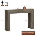 thumbnail image 4 of Laintene Entryway Table with Storage, 43" Modern Console Table with Storage, Narrow Sofa Table Behind the Couch, Accent for Living Room, Hallway Foyer, Entrance, Gray, 4 of 10