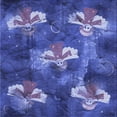 thumbnail image 1 of Ahgly Company Machine Washable Indoor Square Transitional Light Slate Blue Area Rugs, 4' Square, 1 of 7