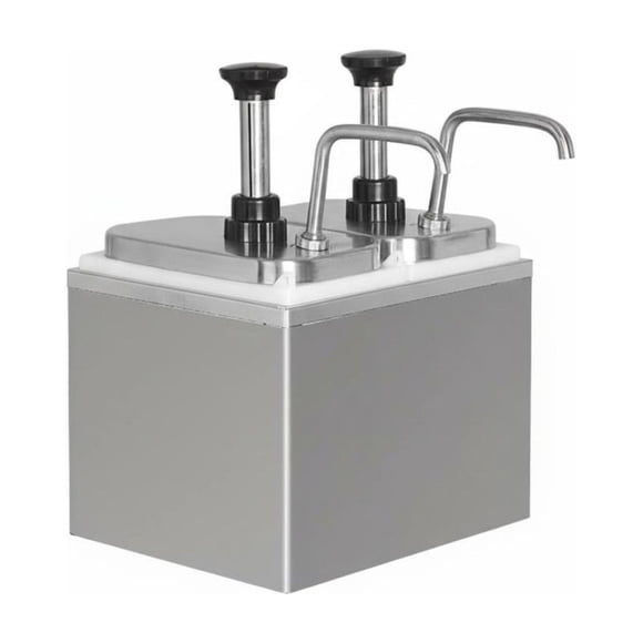 twisto 2 Pieces Milk Tea Syrup Pump Reusable Plastic Syrup Pump Easy to Squeeze Sauce Dispenser Bottle for Shop Personnel, Baristas, Cafe, Restaurant, 2L, Double Head Ss