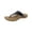 Black Liz, variant on Womens Riioo Solid Faux Leather Flip-Flops