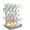 Gray, variant on Rectangular Vertical Baby Bottle Drying Rack - Space Saver Standing Holder, BPA-Free, with Nipple Scrubber for Drying Baby Bottles, Pump Parts and Accessories