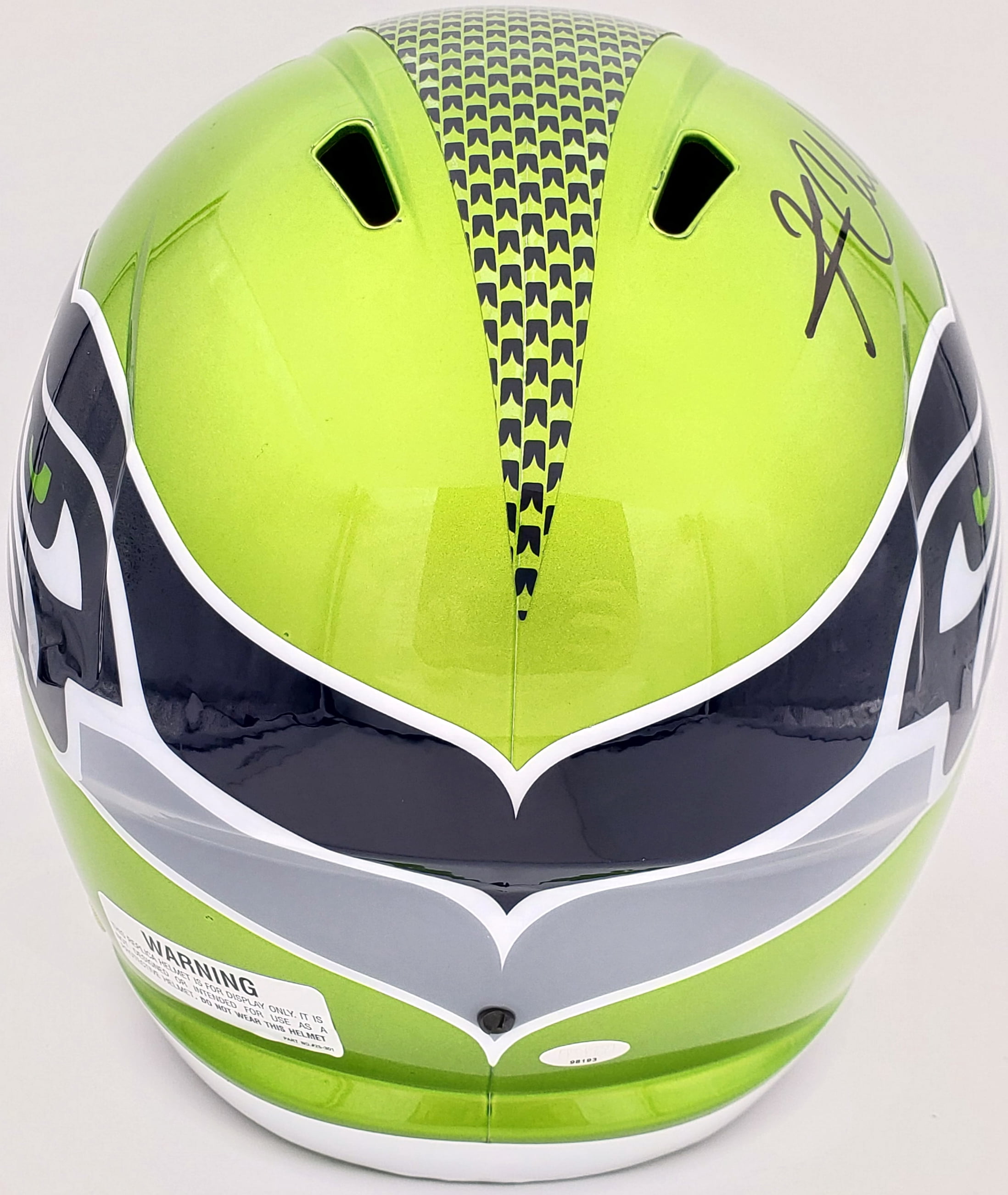 Kam Chancellor Autographed Seattle Seahawks Flash Green Full Size Replica Speed Helmet MCS Holo 197181