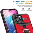 thumbnail image 4 of Magnetic Case for iPhone 16 Pro Max/16Plus/16Pro/16 with Slide Camera Cover Card Slot Ring Kickstand Heavy-Duty Shockproof Cover, 4 of 7