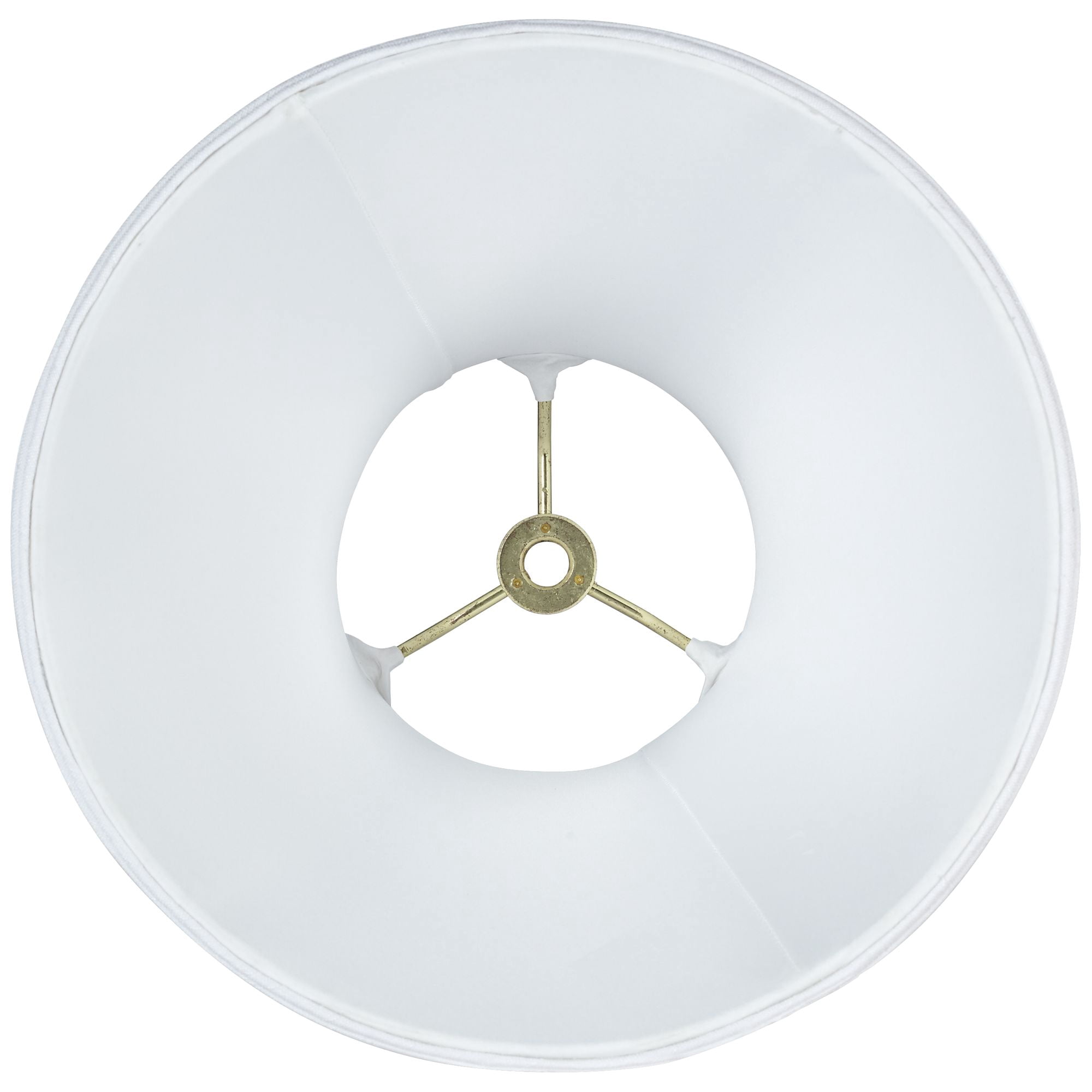 Imperial Shade White Small Bell Lamp Shade 4.5" Top x 9" Bottom x 8" Slant x 7.5" High (Spider) Replacement with Harp and Finial