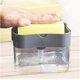 thumbnail image 3 of Automatic Liquid Adding Box Press Out Scouring Pad Injector Dishwashing Pot Brush Soap Lye Box Household Kitchen Cleaner Tools (Color : Gray), 3 of 5