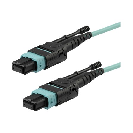 StarTech 10m 30 ft MPO / MTP Fiber Optic Cable - Plenum-Rated MTP to MTP Cable - OM3