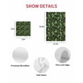 thumbnail image 7 of Spring Leaves Kitchen Dish Towels for Drying Dishes Set of 2, Pastoral Garden Botanical Black Waffle Weave Microfiber Hand Tea Bathroom Towels Quick Dry & Absorbent Towel 12x12, 7 of 7