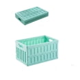 thumbnail image 2 of VENTORA Foldable Hollow‑Ventilated Plastic Storage Crate, Stackable Portable Organizer Bin With Built‑In Side Handles, Collapsible Flat‑Design Storage Basket for Stationery Cosmetics Toys, 2 of 7