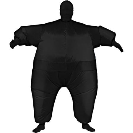 Morris Costumes Mens Inflatable Skin Suit Adult Black One Size, Style RU887111