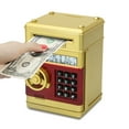 thumbnail image 3 of Teissuly Banking Play Toys For Kids, Mini ATM Auto Scroll Paper Coin Bank Money Saving Box With Password, Cashes & Coins Saving Box For Boys And Grils Gifts Toys Black Teissuly WER202312134132, 3 of 8
