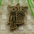 thumbnail image 2 of HOOUN 51 Pcs Bronze Plated Owl Charms Pendant 35X25MM S4305 DIY Jewelry Making, 2 of 4
