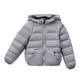 thumbnail image 2 of ATOGUTA Girls Ski Jacket Warm Winter Coat Windproof Rain Jacket Snow Coat Gray, Size 2T-9, 2 of 3