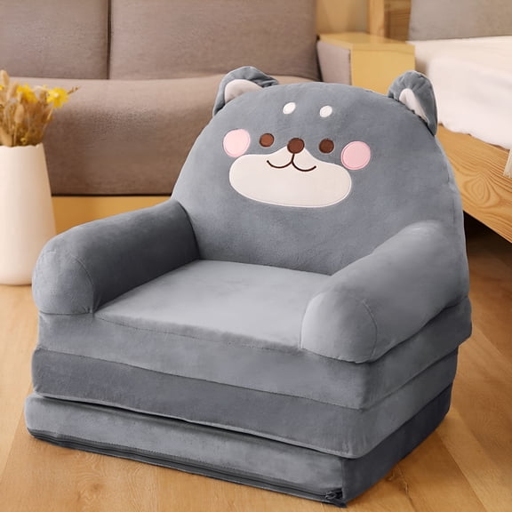 XIBUFE 2026 New Toddler Chairs Comfy 1-3 Years Old,Toddler Reading Chair,Toddler Sofa Kids Couch Fold Out,2 in 1 Flip Out Couch and Mini Sofa for Girls and Boys,Baby Couch for 1-3 Year Olds