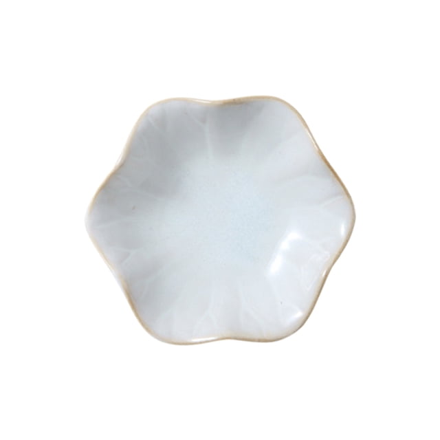 Leaf Shape Ceramic Trinket Tray, Jewelry Bowl Organizer for Necklaces and Rings, Decorative Key Dish for Entryway, 4.33 x 3.54 Inches Small Decorative Bowl for Coffee Tab