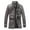 Coffee, variant on JHLZHS Canvas Jacket Men Men's Autumn and Winter Medium Length Stand up Collar Leather Jacket Padded Leisure Jacket Fall Jackets 085