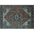 thumbnail image 1 of Ahgly Company Indoor Rectangle Persian Light Blue Traditional Area Rugs, 2' x 4', 1 of 4