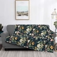 thumbnail image 2 of Fotbe Watercolor Floral Manta de Franela con Estampado, Manta Ultrasuave para Cama, Sofá, Auto, Hipoalergénica y Antibolitas-60"x50", 2 of 6