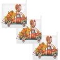 thumbnail image 7 of Dreamtimes 3 PCS Vintage Turkey Truck Baby Muslin Washcloths, Autumn Thanksgiving Face Towel Burp Cloths Ultra Soft Absorbent Cotton Bath Wipes Towels for Newborn Boys Girls, 7 of 7