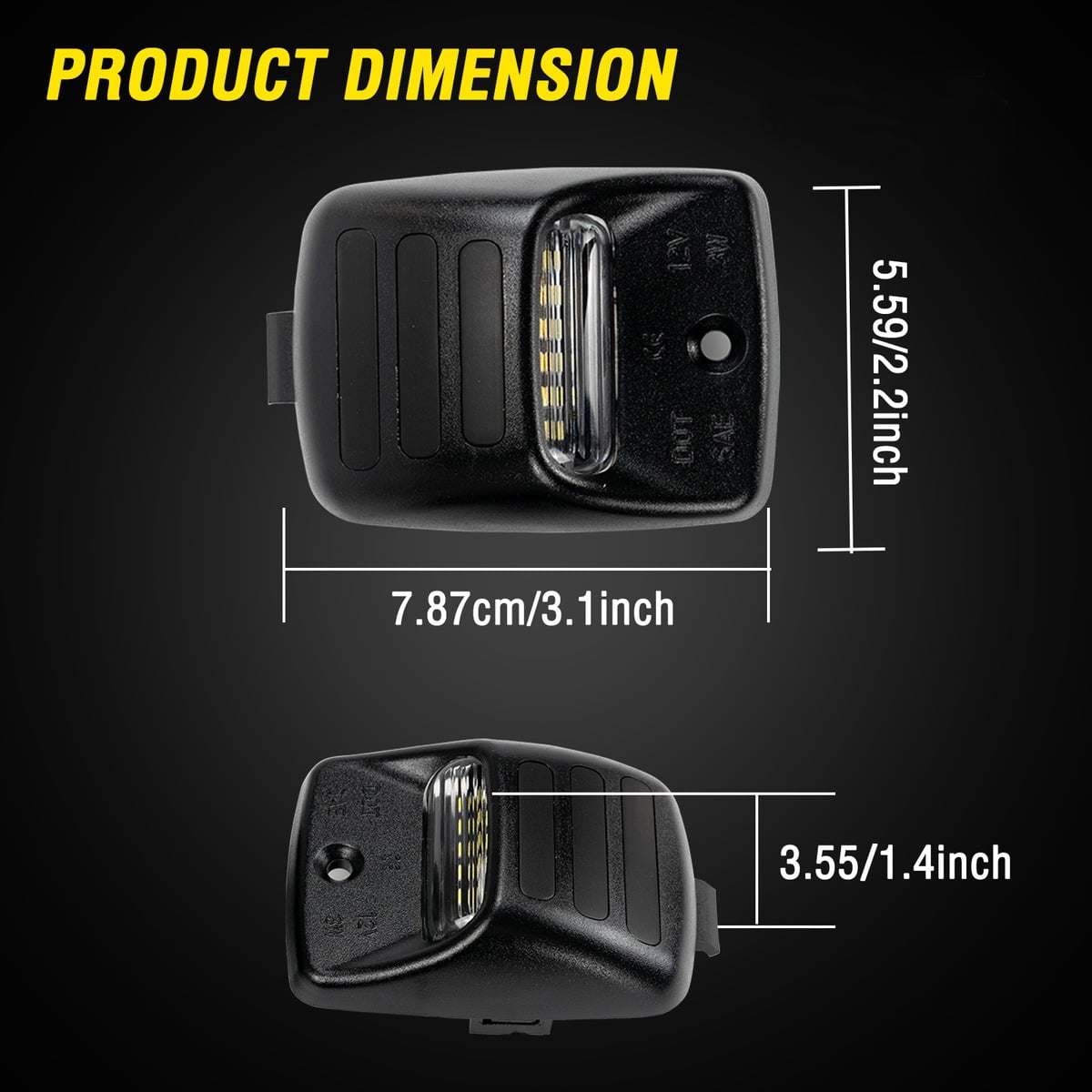 Applicable to License Plate Lights for Toyota Tacoma 05-15 Tundra 00-13