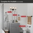 thumbnail image 3 of Design House Graz Towel Ring, Matte Black, 3 of 7