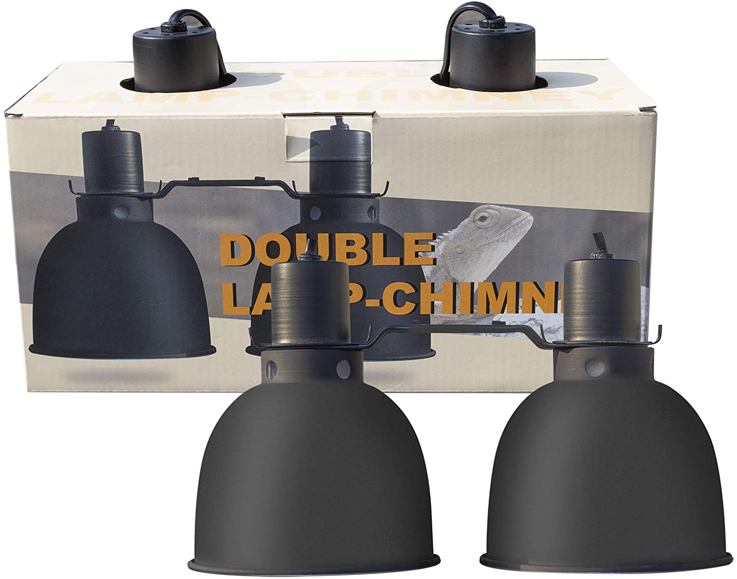 Reptile Heat Lamp with Guard,Pet heating lamp shade Basking Heater Lamp