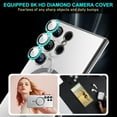 thumbnail image 6 of Entronix [Magnetic] Case Compatible with Galaxy S25 Ultra - [Clear Back] Luxury Glossy Cover, Blue, 6 of 8
