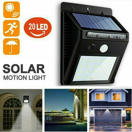 

Solar Lights Outdoor Upgraded Solar Powered Motion Sensor Lights Waterproof Wall Light Wireless Security Night Light for Pathway Garden Step Stair Front Door Yard