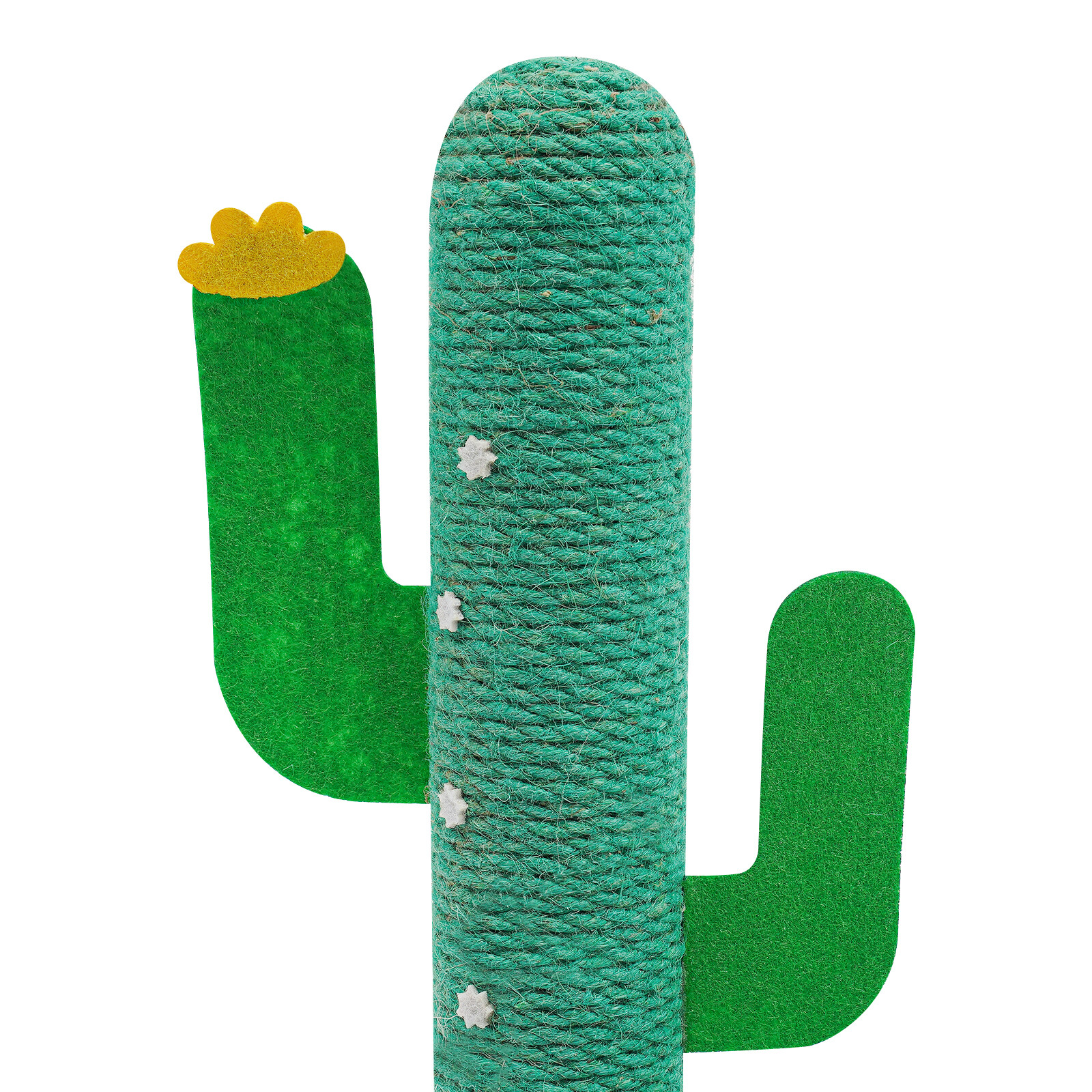 ToppiJoy Freestanding Road Cat Scratching Post Cactus Cat Scratcher Kitten Condo Tower House Bed with 4 EVA Anti-slip Pads