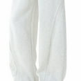 thumbnail image 7 of Qgtaibl Men's Baggy Sweatpants Elastic Waist Drawstring Wide Leg Sport Pants Casual Loose Fit Daily Trouser with Pockets (White XXL), 7 of 7