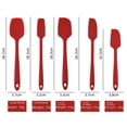 thumbnail image 4 of Utensilios de cocina Herramientas para hornear Utensilios de cocina de silicona en crema Juego de 9 Utensilios de cocina Cuchilla raspadora para pasteles, 4 of 6