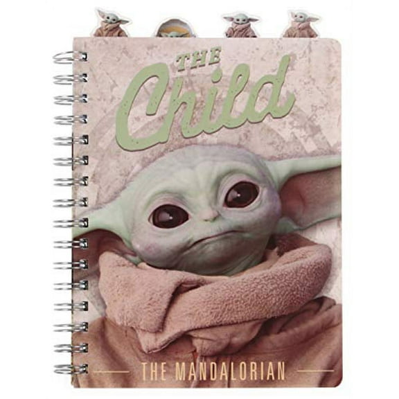Star Wars The Mandalorian Baby Yoda - Spiral Journal Notebook with Bookmarks - 96 Pages