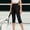 A157 Black, variant on Big Girls Athletic Capri Leggings High Waist Yoga Pants with Side Pockets Moisture Wicking Performance Tights 3/4 Length Compression Bottoms Workout Running Gym Activewear Dance Pants