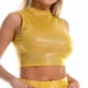 thumbnail image 5 of Playeras,Blusas y Tops,Ropa para Mujer Workout Tank Tops Mujer Camiseta sin mangas con cuello de sintética para mujer (Yellow, M), 5 of 6