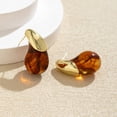 thumbnail image 6 of Elegant Teardrop Shaped Resin Earrings Comfortable Posts for Casual or Formal Outfits, 6 of 9