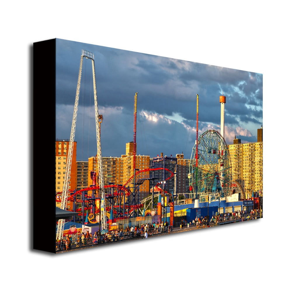 Trademark Art "Coney Island" Canvas Wall Art by CATeyes