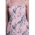 thumbnail image 2 of Bimba Blossom & Robin Bird Printed Women Georgette Smocked Strap Dress-Large, 2 of 7
