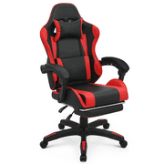 MoNiBloom Gaming Office Chair, Ergonomic High Back Gaming Chair with Headrest and Lumbar Support, Ergonomic Swivel Chair , Red