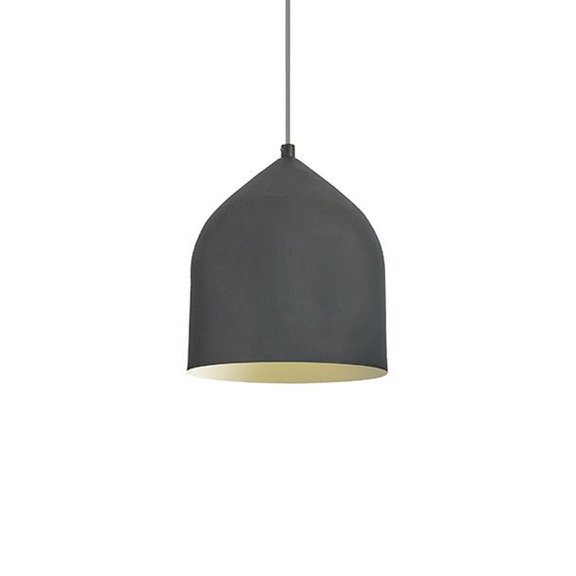 PD9108-GH/GD-Kuzco Lighting-Helena - 13W LED Dome Pendant-9.25 Inches Tall and 7.88 Inches Wide-Graphite/Gold Finish    -Traditional Installation