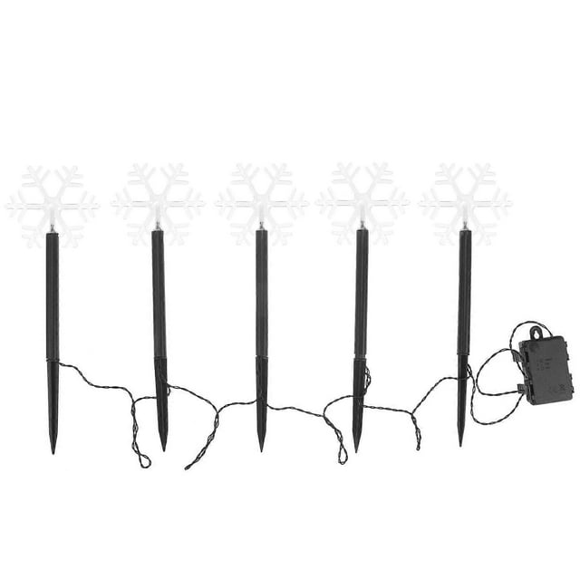 LED Waterproof Lawn Lamp and Snowflake Shapes 1 Set for Garden Lighting Without Battery Size