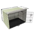 thumbnail image 6 of Geometric Dog Crate Cover, Modernistic Continuous Pattern with Pastel Tone Octagons and Squares, Easy to Use Pet Kennel Cover Small Dogs Puppies Kittens, 7 Sizes, Yellow and Pale Green, by Ambesonne, 6 of 6