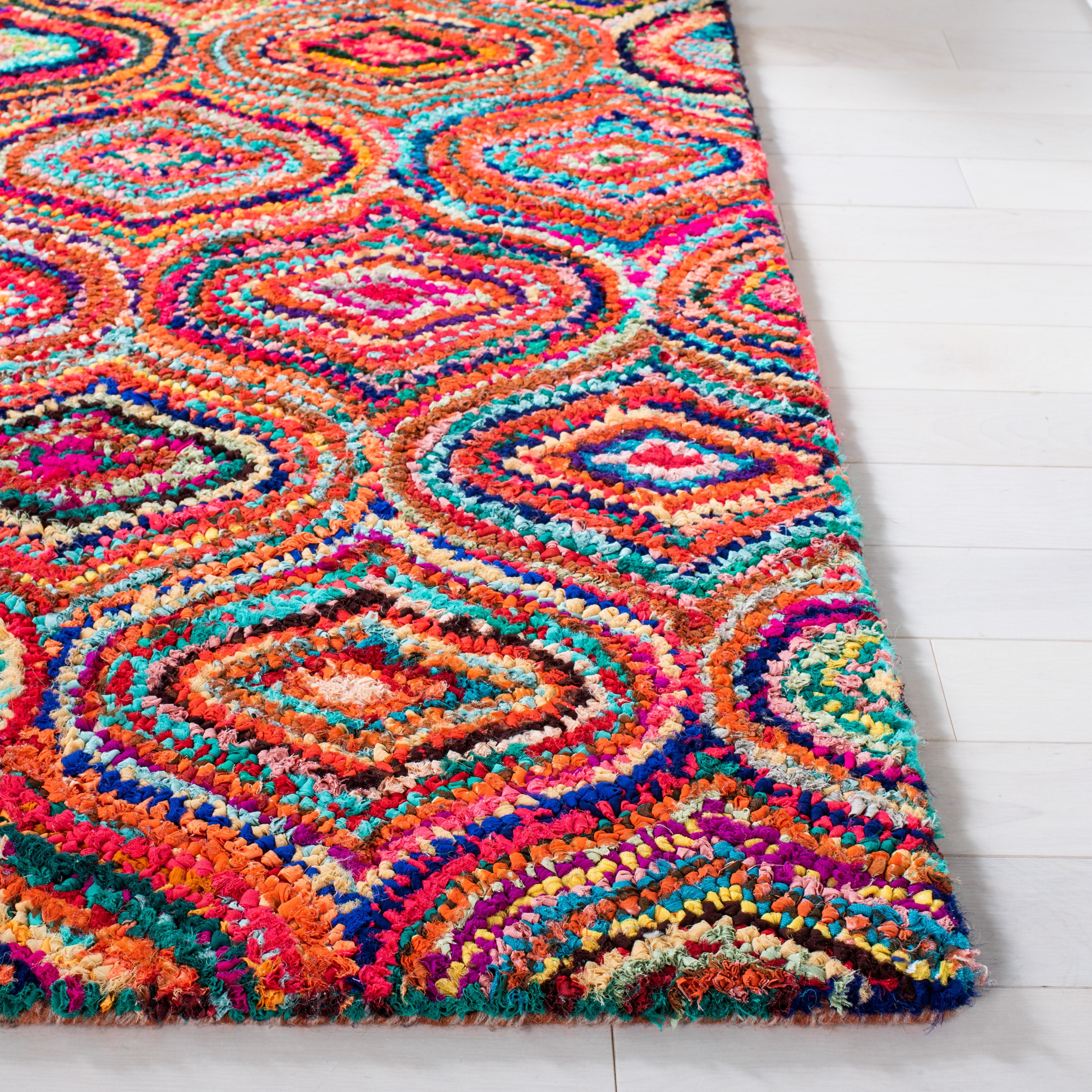 SAFAVIEH Nantucket Valerie Abstract Runner Rug, Yellow/Multi, 2'3" x 9'