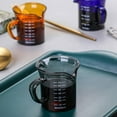 thumbnail image 4 of Baozhu Colored Heat-resisting Glass Espresso Measuring Cup Double Mouth Glass Milk Jug With Handle Glass Scale Measure Mugs, 4 of 6