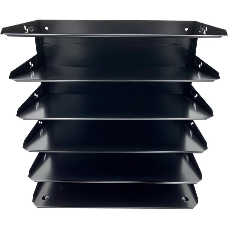 Huron, Horizontal Slots Desk Organizer, 1 Each, Black