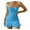 Blue-C, variant on 2025 Puawkoer Adult dress 1x Skirt Yellow Dress Women Womens Summer Outfits Sundresses Womens Clothing Easter Outfit Women Bohemian Chest Strapless Casual Women Print Summer Wrap Beach Floral Dress