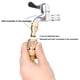 thumbnail image 5 of Adaptadores de conectores rápidos de latón de 3/4" para manguera de jardín, accesorios de grifo de agua, 2 piezas, 5 of 5