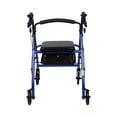 thumbnail image 3 of McKesson Rollator Walker with Seat and Wheels - Blue, 300 lbs Capacity, 1 Ct, 3 of 3