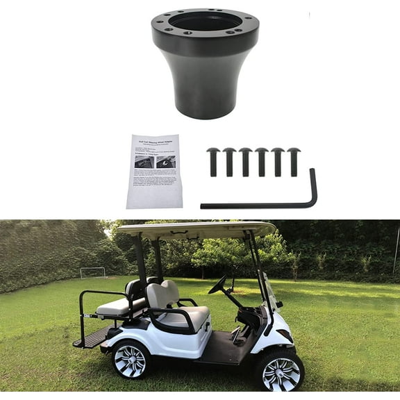 munirater Golf Cart Steering Wheel Adapter Replacement for Golf Cart Black
