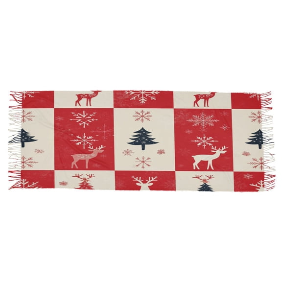 BZSMCE Women Scarf Fashion Design Flake Tree Simple Pattern Soft Warm Long Large Scarves