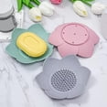 thumbnail image 6 of Shoreew Silicone Soap Dish Lotus Shape Soap Holder with Drainage Holes Non-Slip Soap Holder for Bathroom Kitchen Countertop Shower Caddy Decoration, 6 of 7