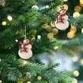 thumbnail image 6 of Winter Wonderland Christmas Snowman Ornament Resin Christmas Tree Decoration Indoor Outdoor Christmas Hanging Decoration, 6 of 6